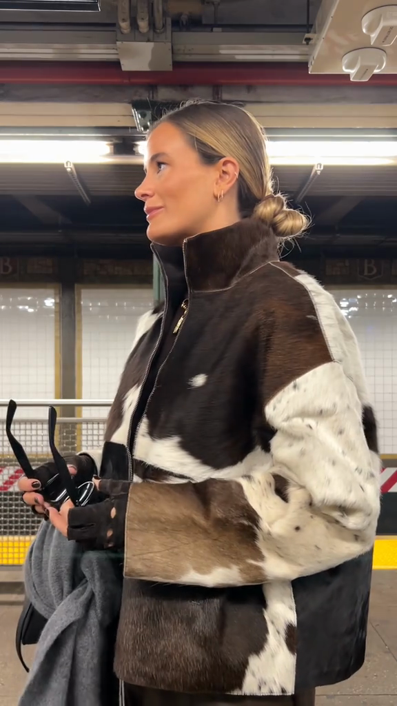 Printed fur jacket-Massicos