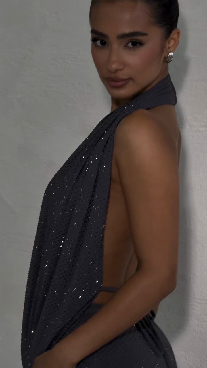 Sparkly Open - Back Two - Piece Set-Massicos