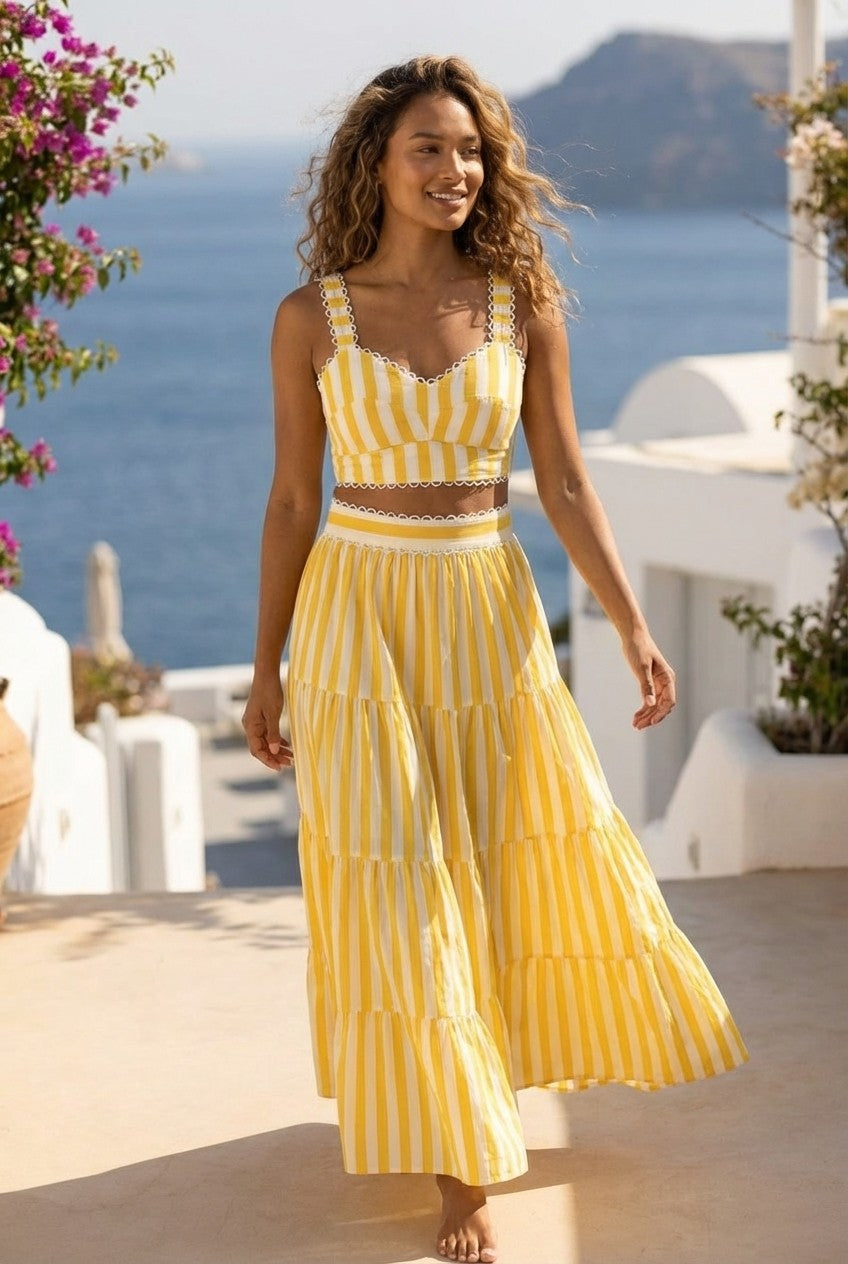 Sunveil Stripe Two-Piece Set