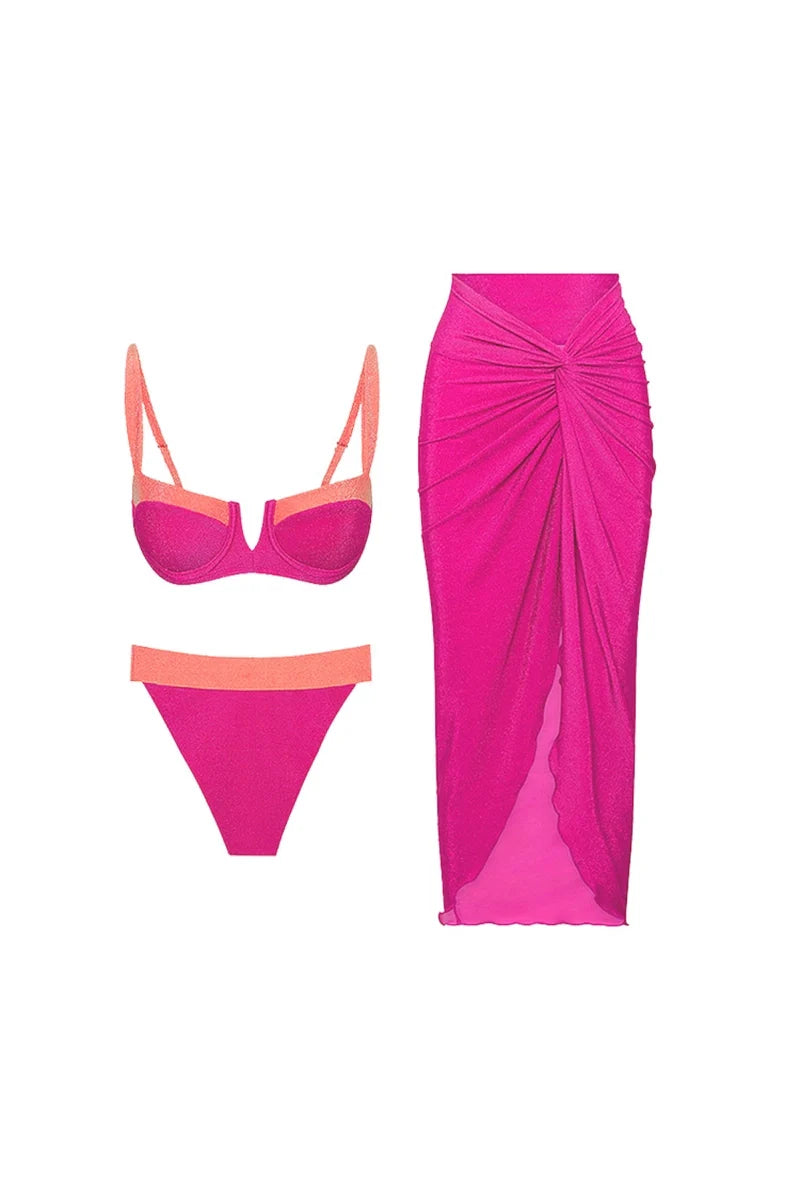 Fluorescent Sexy Bikini Set-ROVOLE
