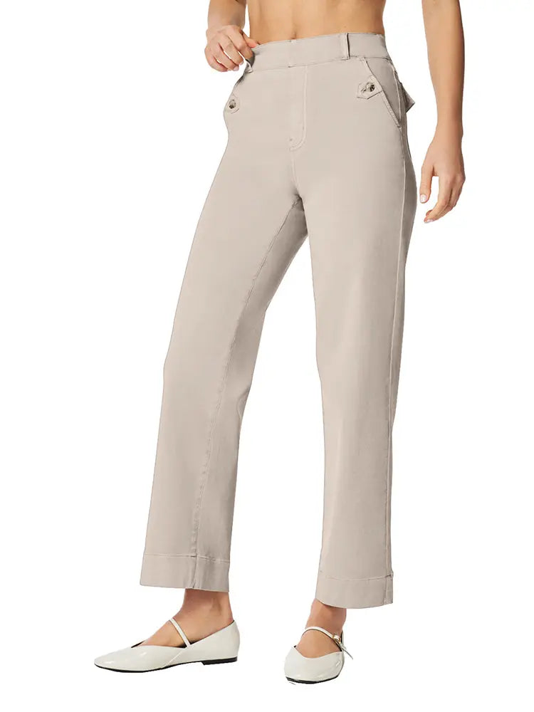 Stretch Wide-Leg Denim-Massicos