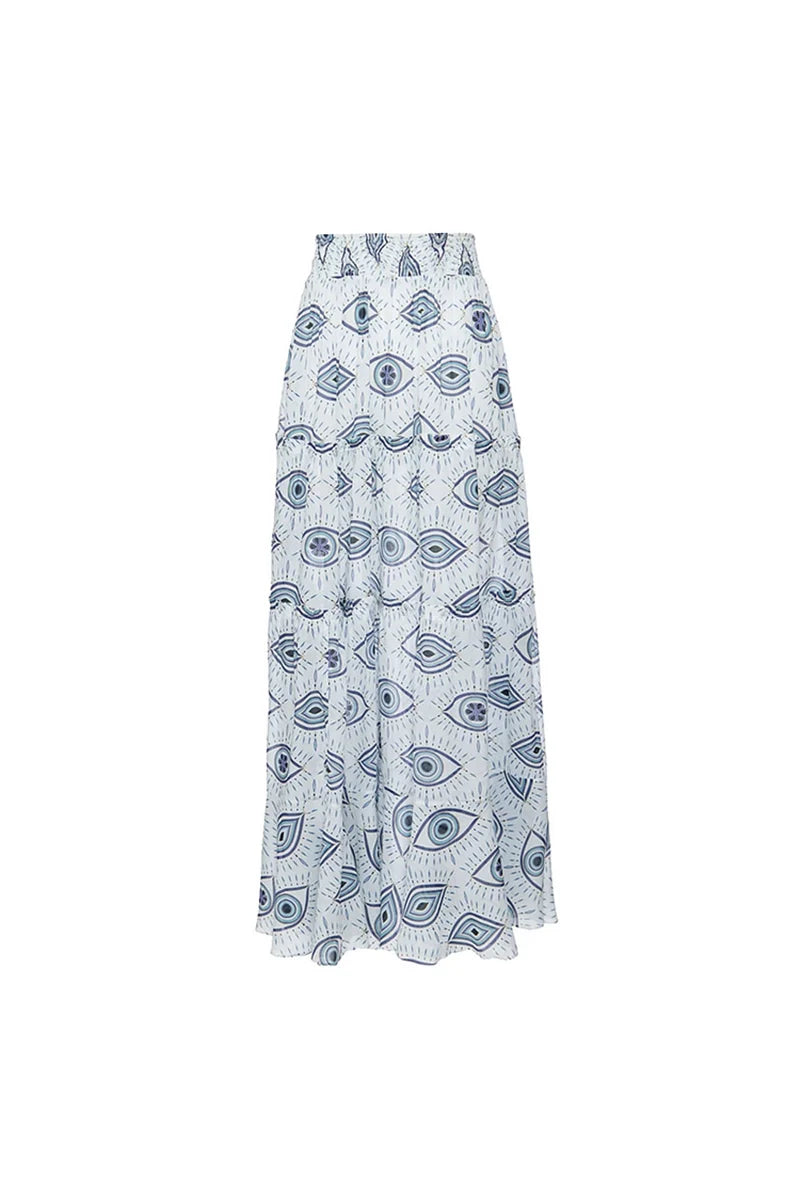 Evil Eye Print One-Piece Swimsuit-ROVOLE