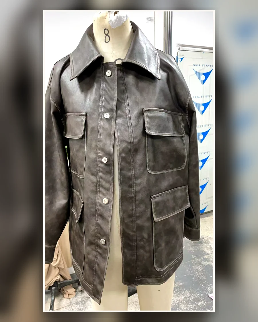 Finished jacket front