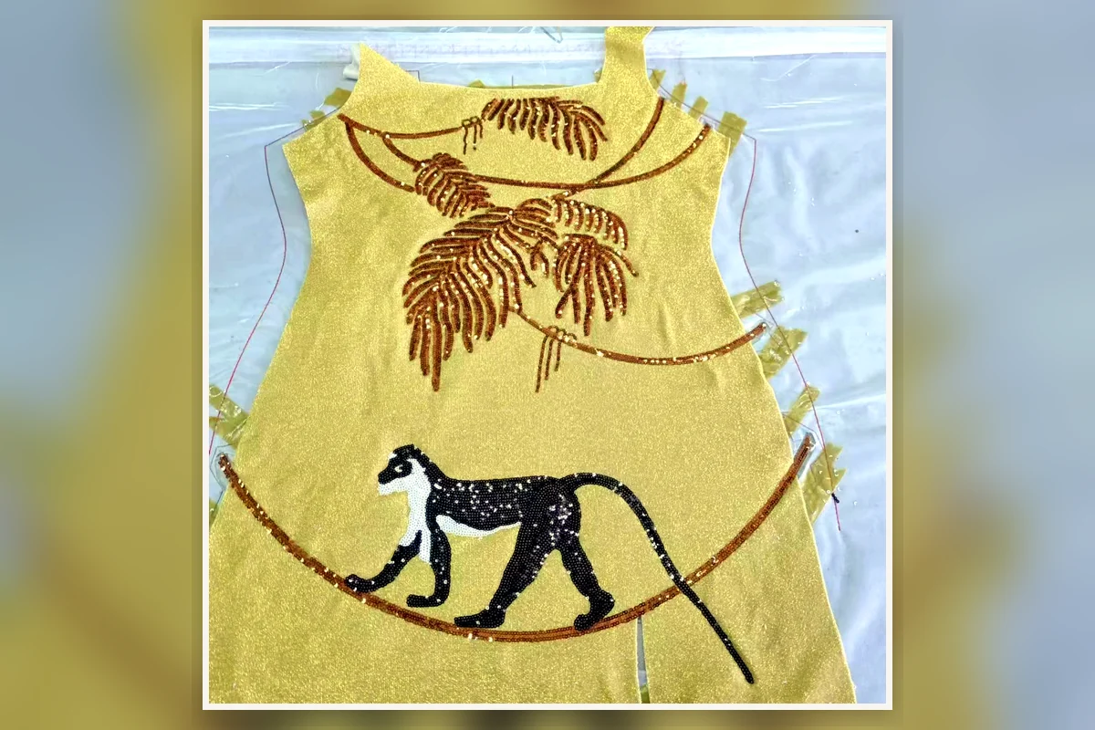 Embroidery development detail