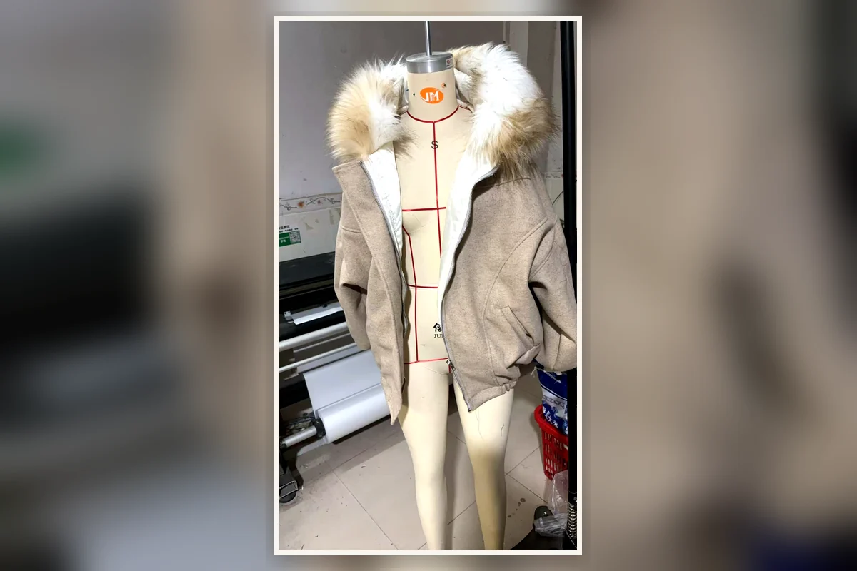 Faux-fur outerwear example