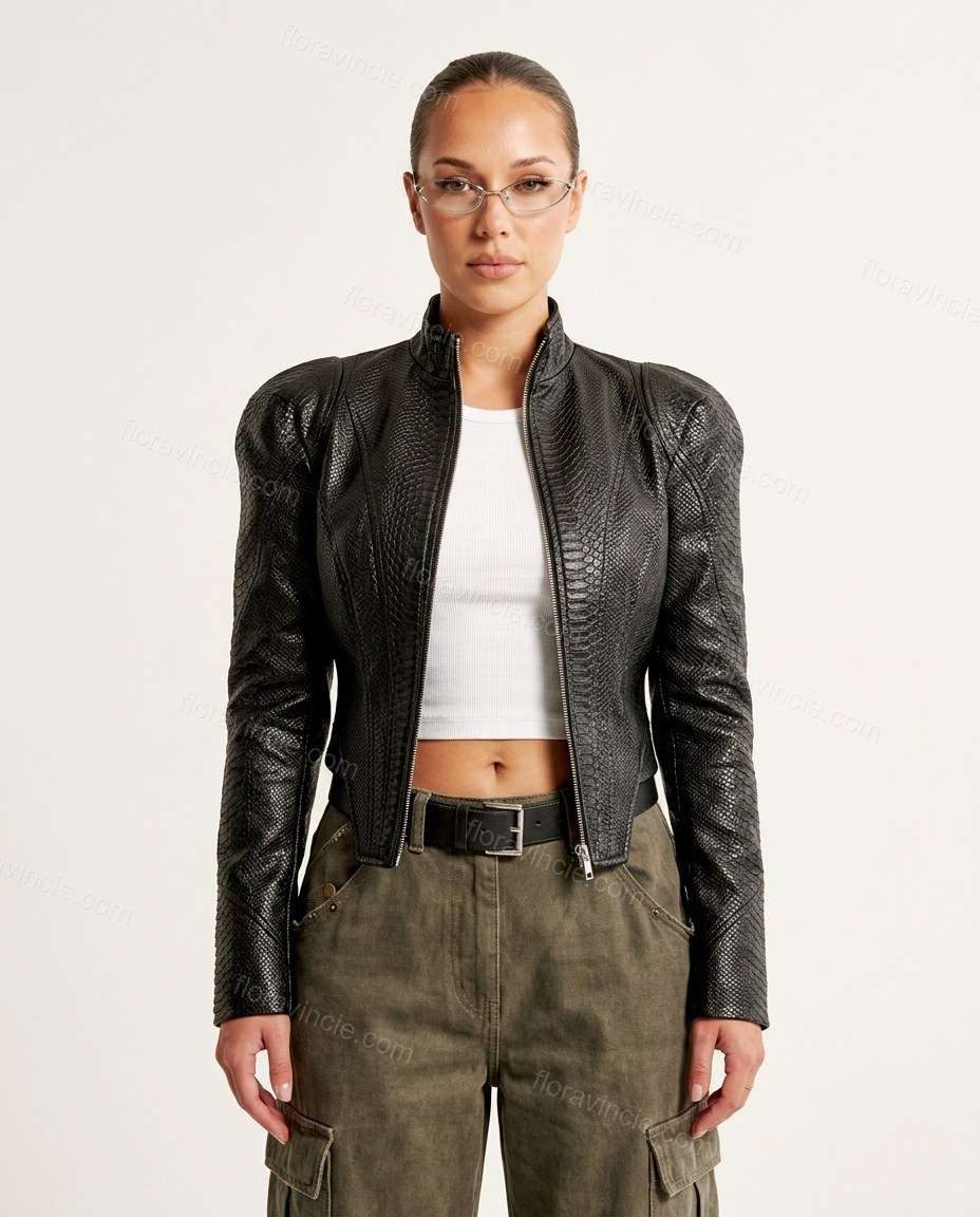 Black Jacket, front studio view, by Floravincie