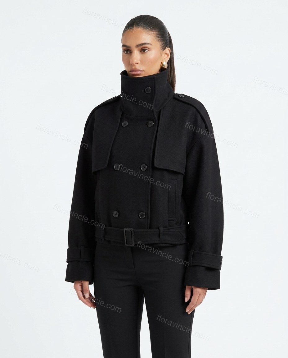 Black Coat, front studio view, by Floravincie