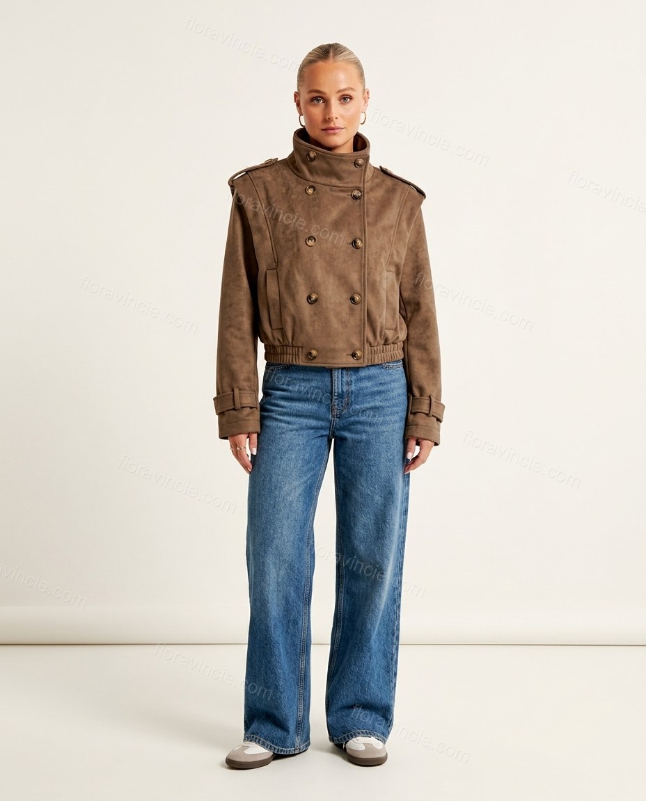 Brown Jacket, front studio view, by Floravincie