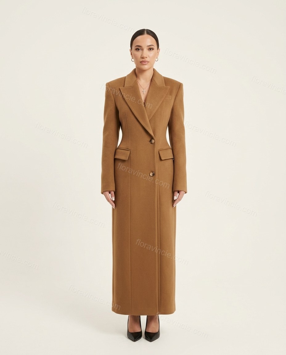 Brown Coat, front studio view, by Floravincie
