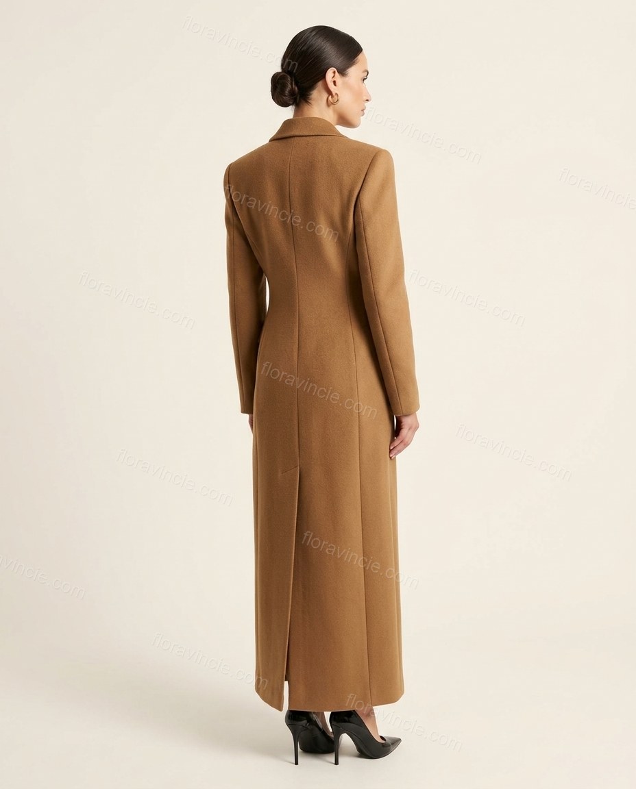 Brown Coat, back studio view, by Floravincie