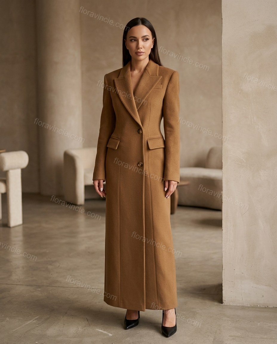 Brown Coat, full-length hero view, by Floravincie