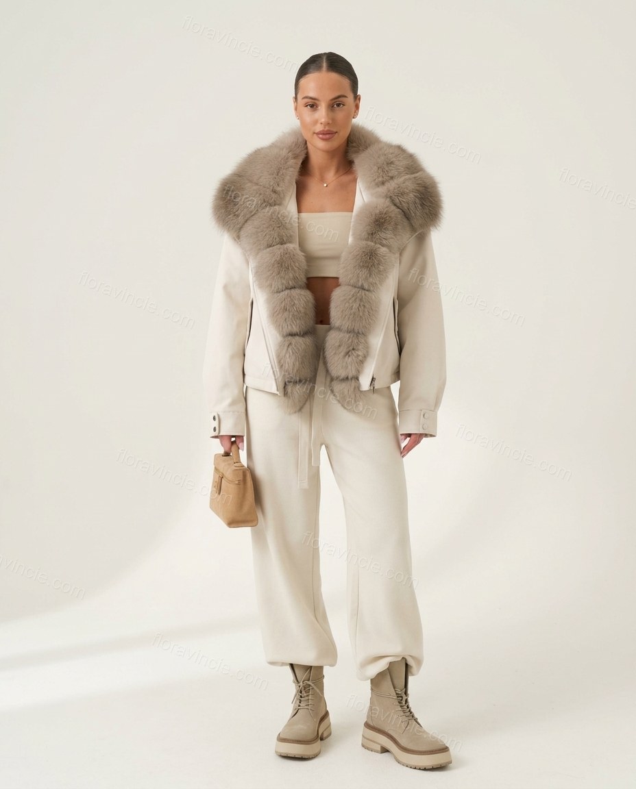 White Jacket, front studio view, by Floravincie