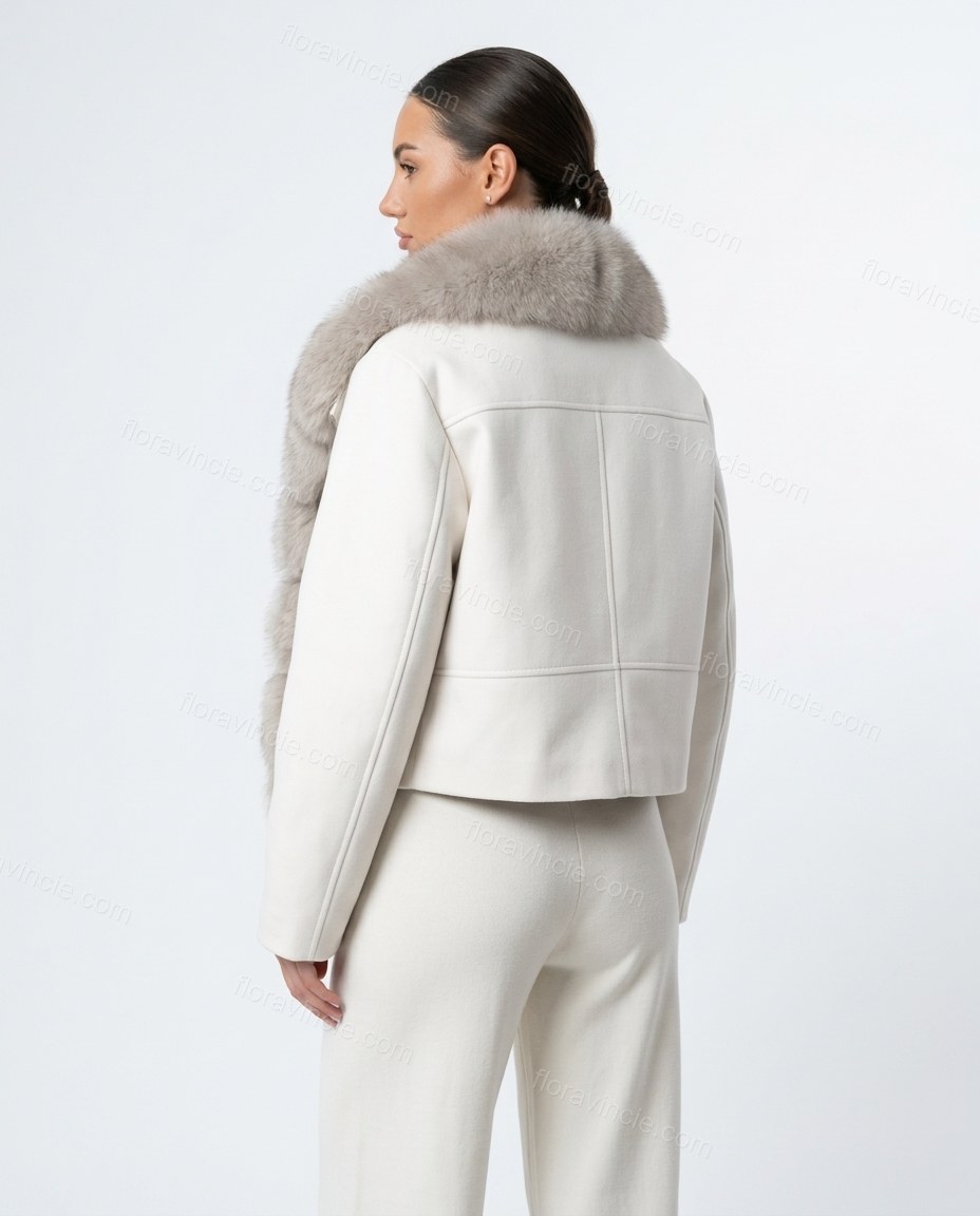 White Jacket, back studio view, by Floravincie
