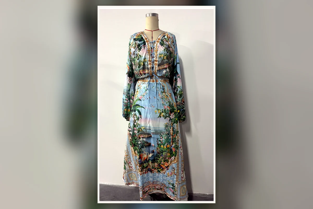Finished printed-fashion example
