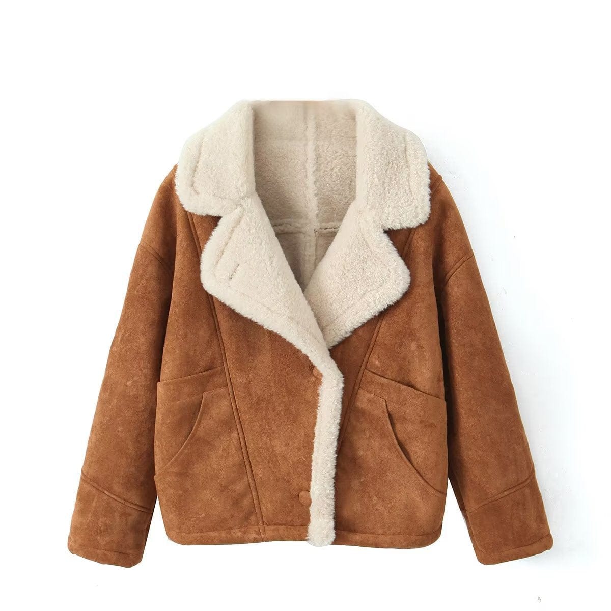 Camelia Oversized Shearling Coat-Massicos