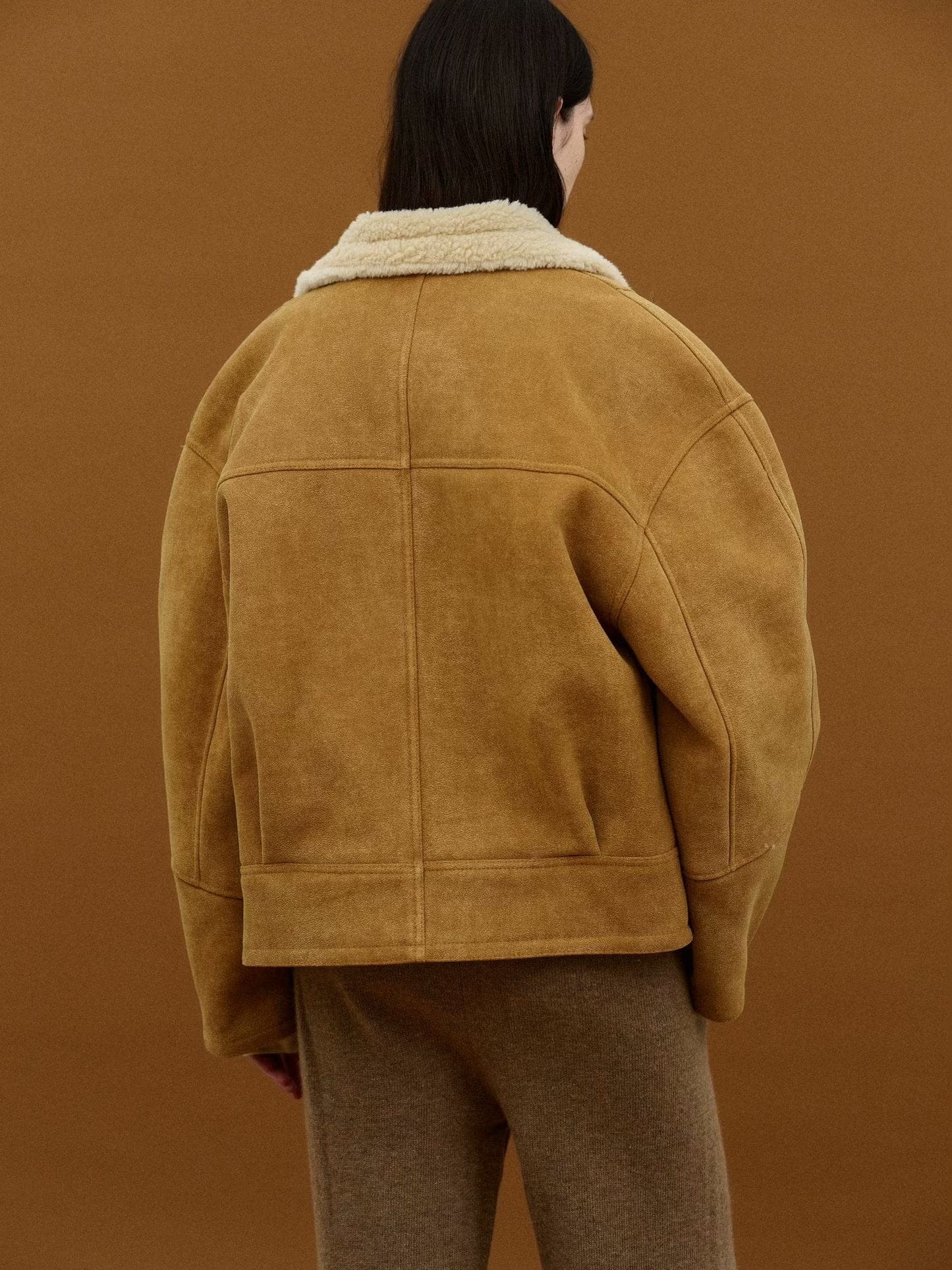 Camelia Oversized Shearling Coat-Massicos