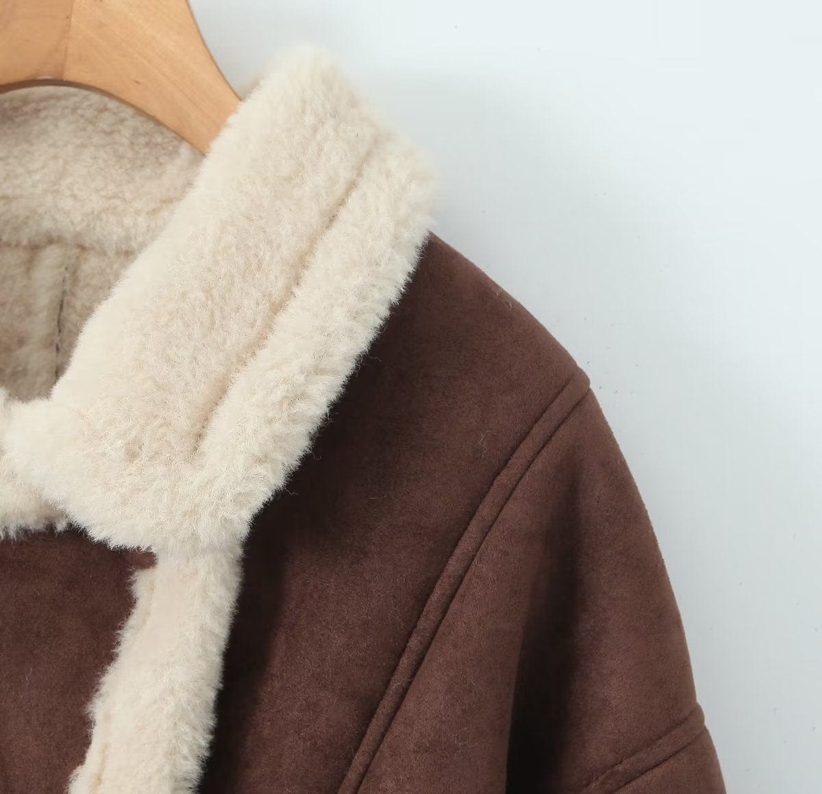 Camelia Oversized Shearling Coat-Massicos