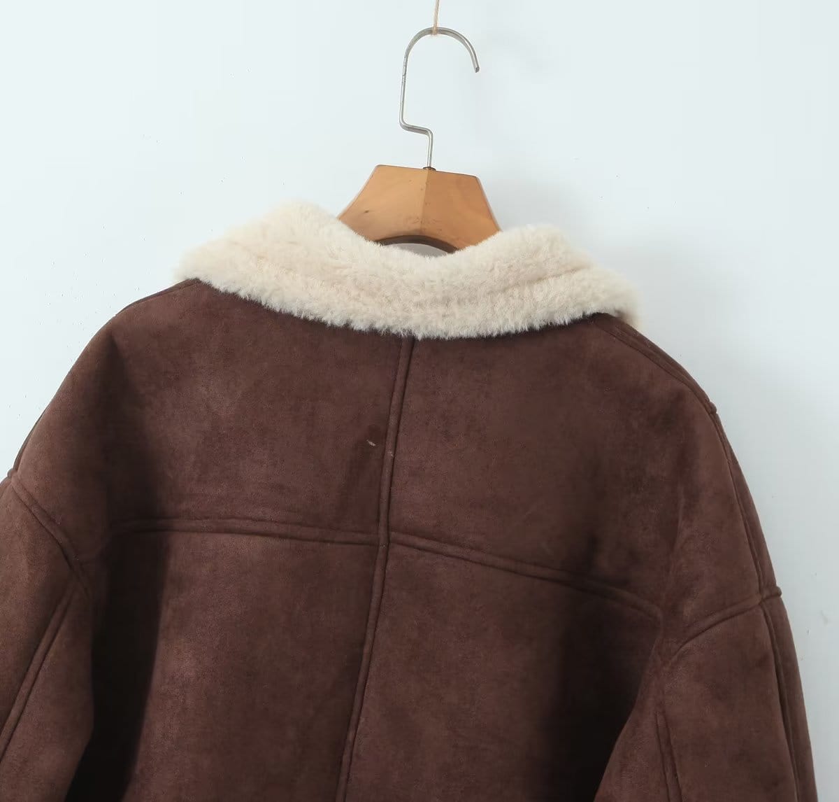 Camelia Oversized Shearling Coat-Massicos