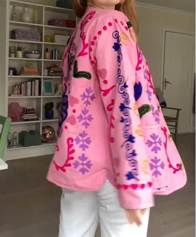 Cute Graffiti Style Print Thin Jacket-Massicos