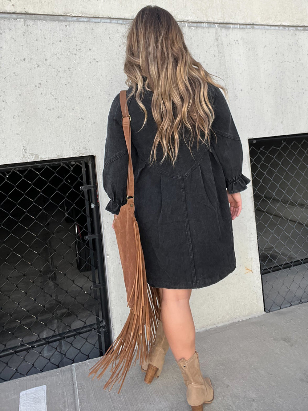 Downtown Denim Dress-Massicos