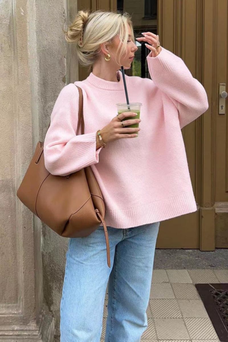women's casual loose pullover sweater-ROVOLE