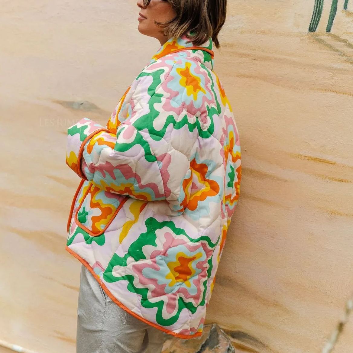 Elma Printed Quilted Jacket-Massicos