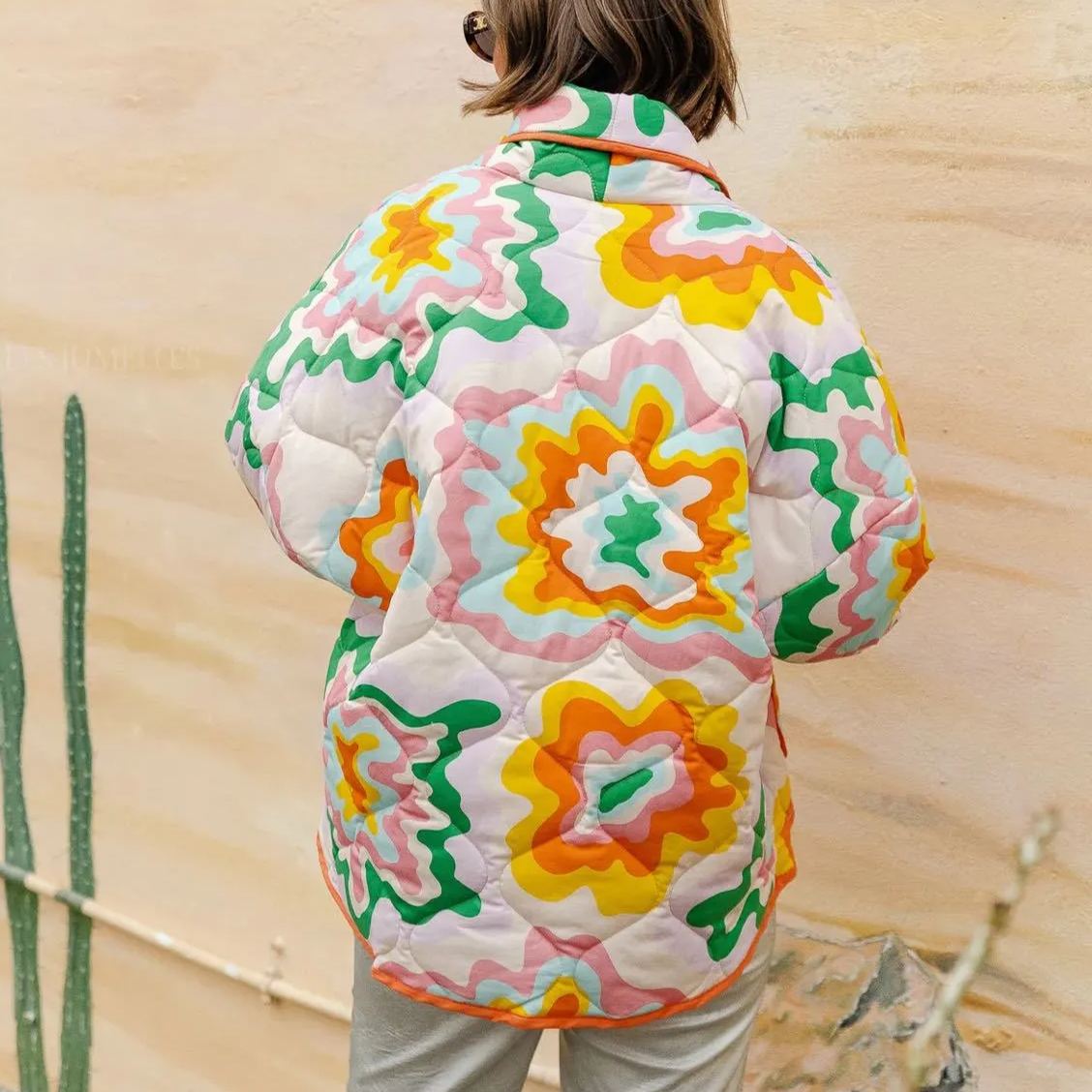 Elma Printed Quilted Jacket-Massicos