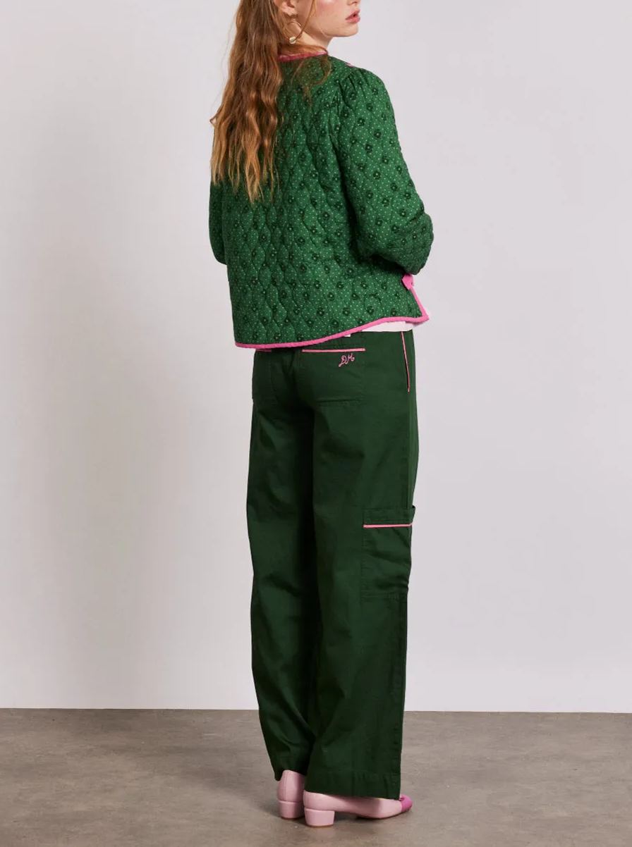 Green Life Pink Bow Jacket-Massicos