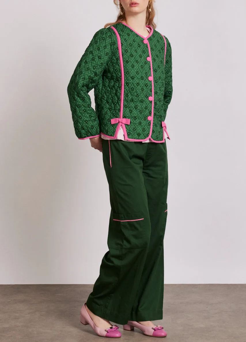Green Life Pink Bow Jacket-Massicos