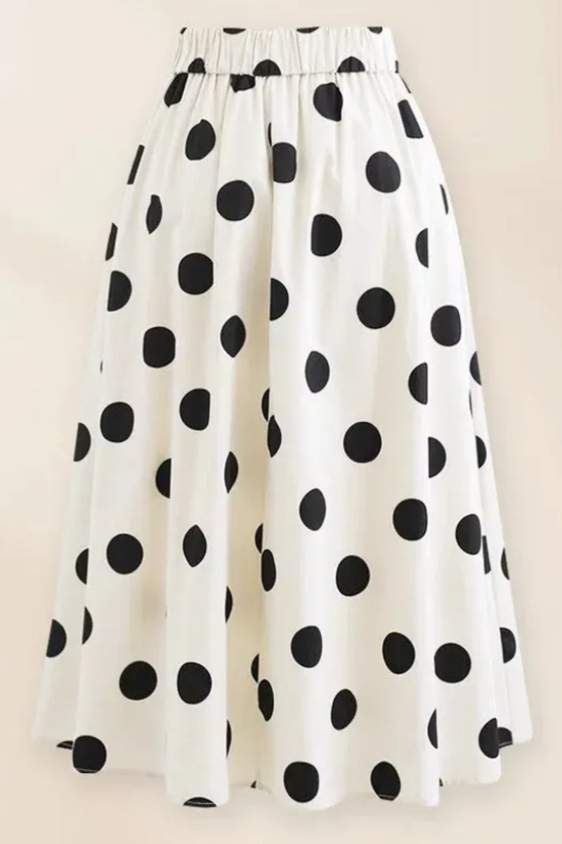 Polka Dot One-Piece Swimsuit Set-ROVOLE