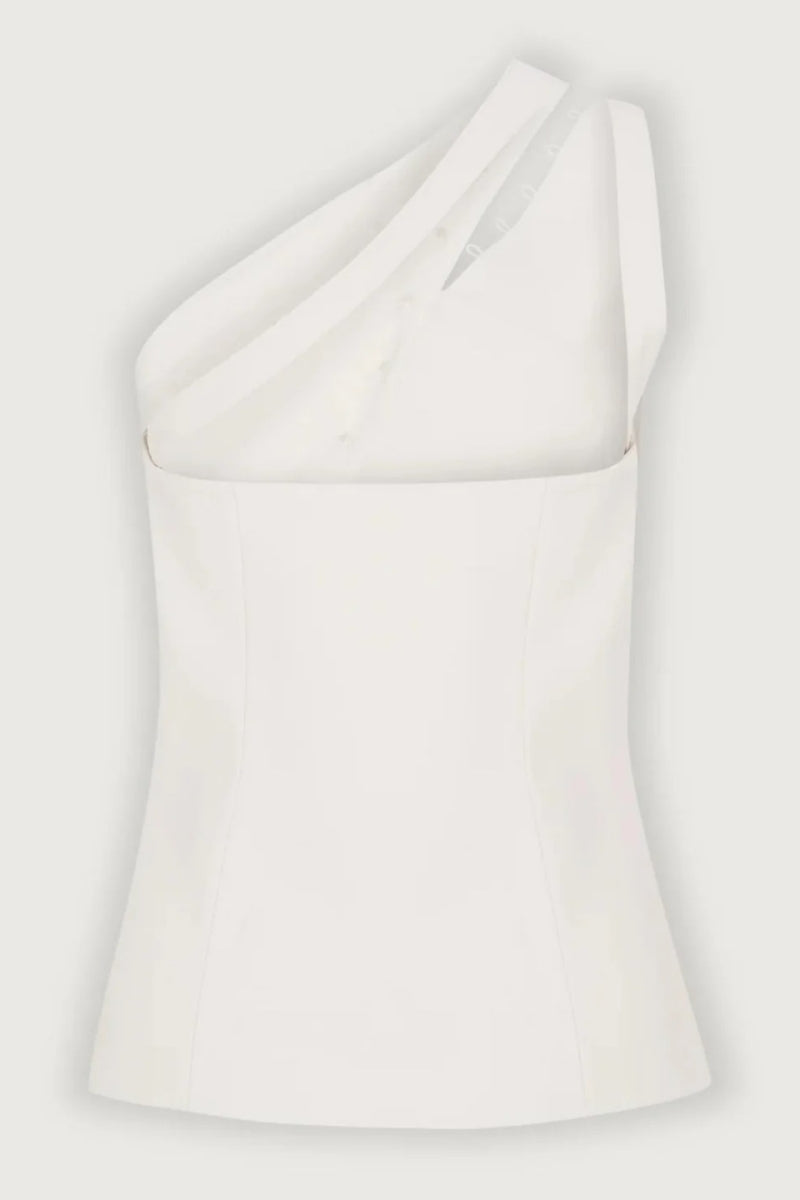 Ascent One-Shoulder Button Detail Top-ROVOLE