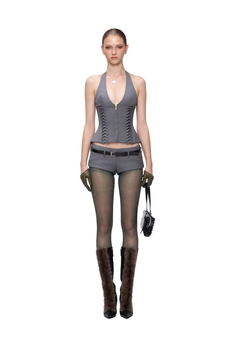 Julia Halterneck Corset Set-ROVOLE