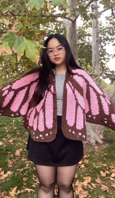 The Monarch Butterfly Cardigan-Massicos