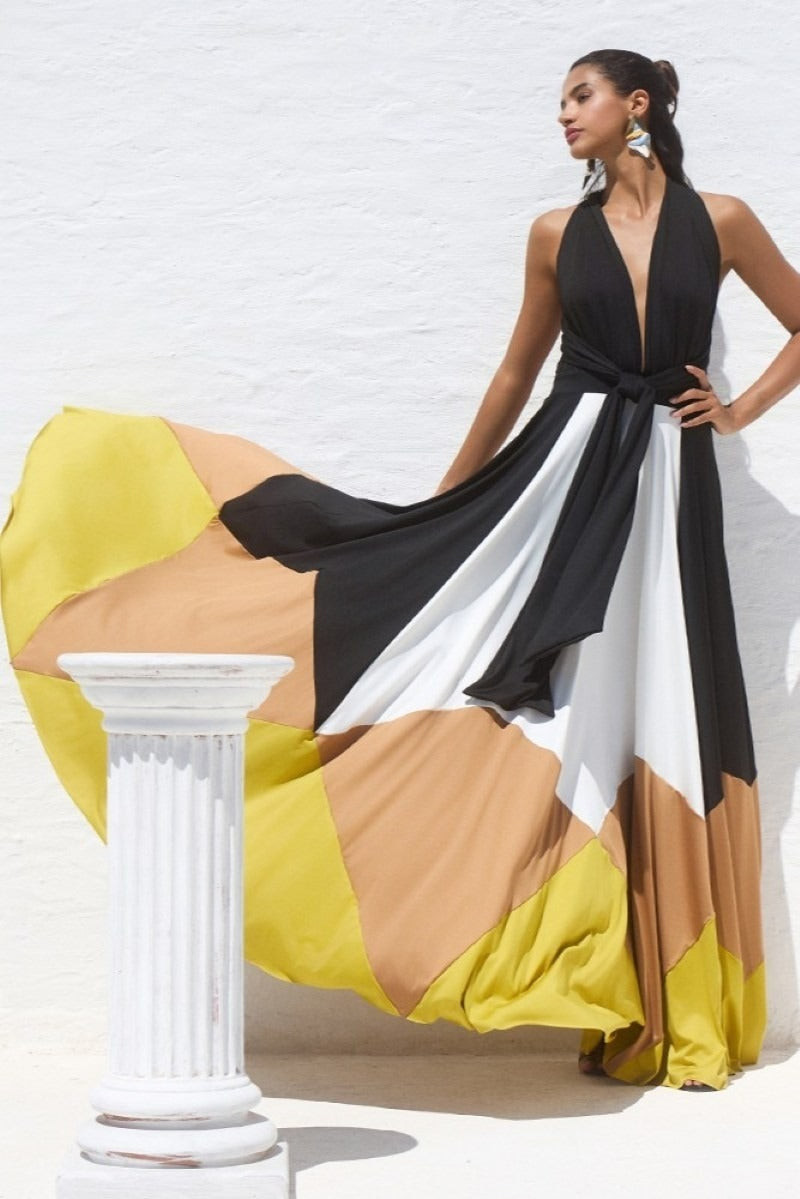Polymorphic Maxi Dress-ROVOLE