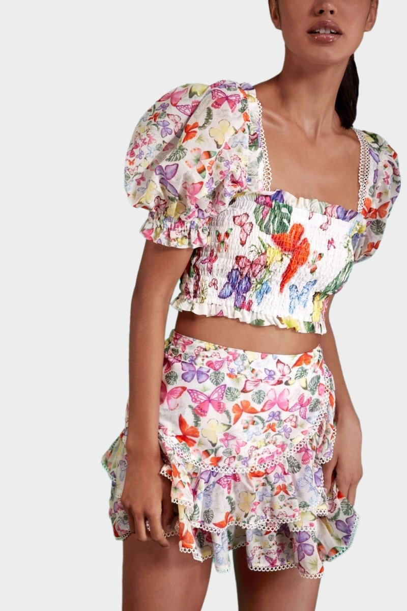 Mona Butterfly Printed Set-ROVOLE