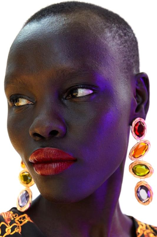 Retro Frame Gem Pendant Earrings-ROVOLE