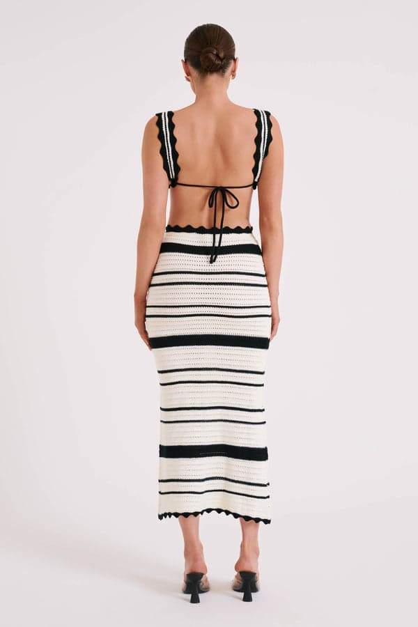 Sandra Crochet Stripe Set-ROVOLE