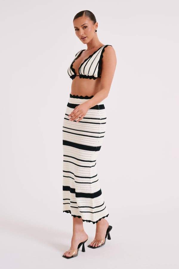 Sandra Crochet Stripe Set-ROVOLE