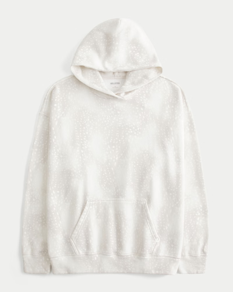 Oversized Doe Print Hoodie