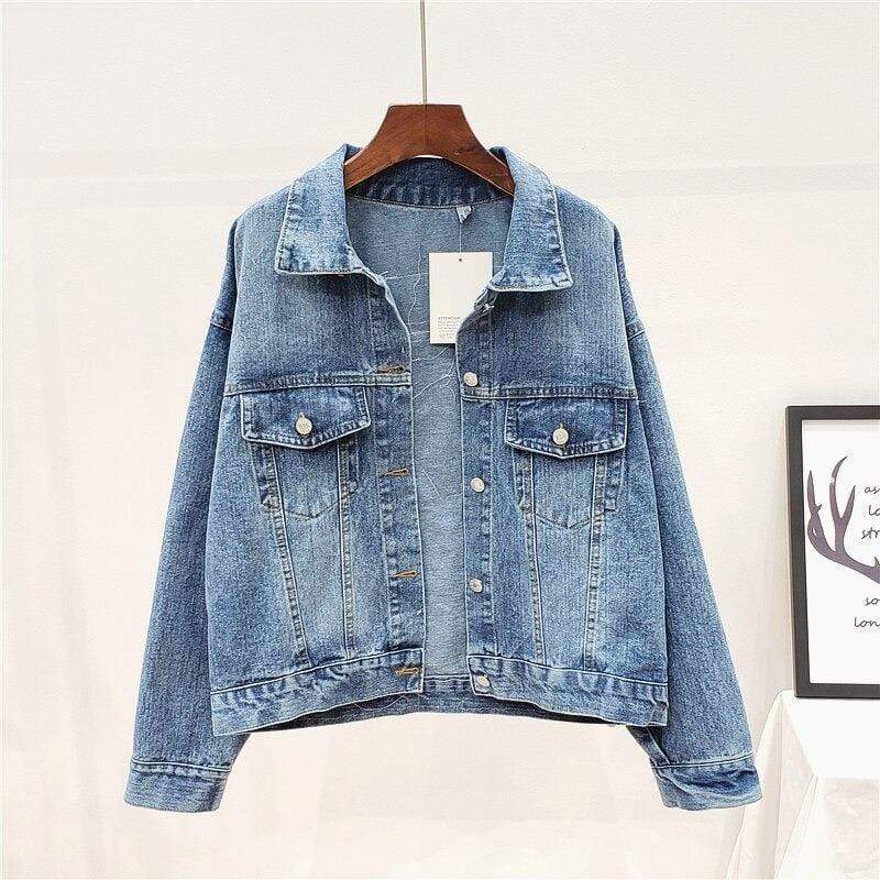 WickedAF Valencia Floral Embroidered Denim Jacket