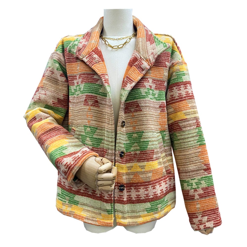 Claudine Aztec Boho Jacket-Massicos