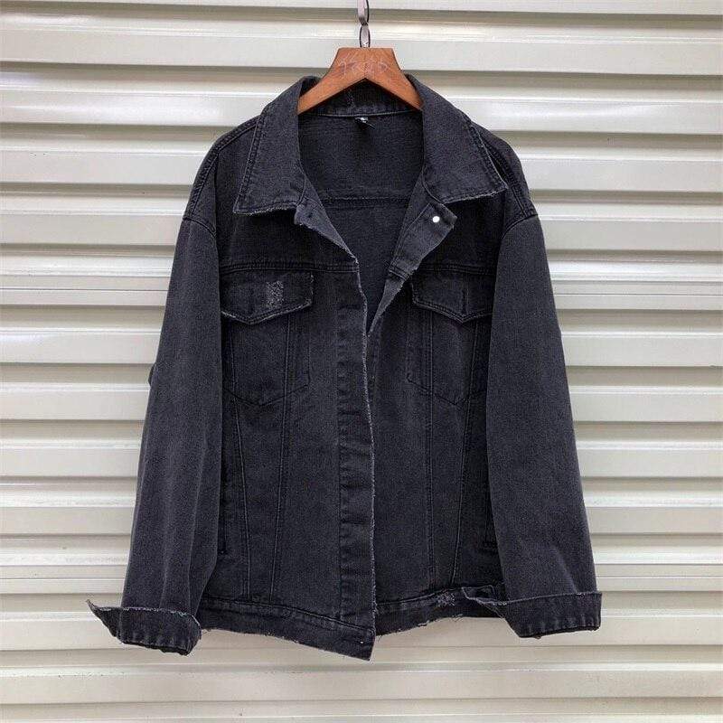 wickedafstore Rainey Embroidered Denim Jacket