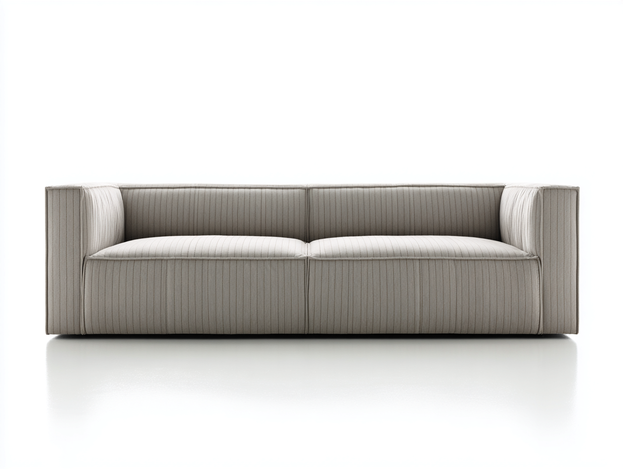 Sofa 2-Sitzer Stoffbezug 180x90x75 cm Hellgrau Modernes Design-malensohome