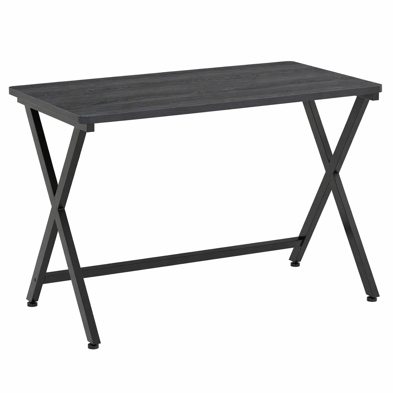 Kompakter Klappschreibtisch mit Holzplatte und Metallgestell 80 x 40 cm-movlora