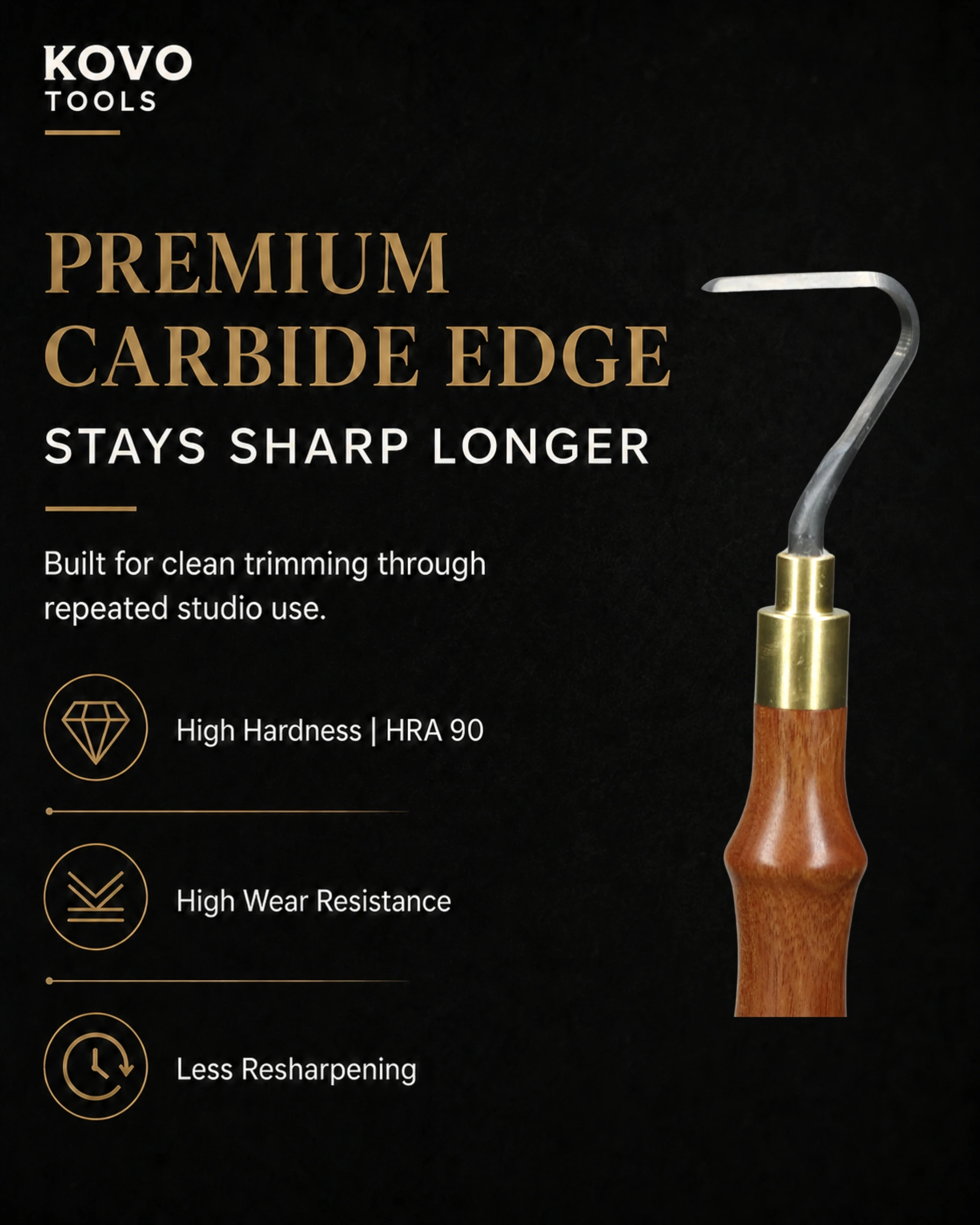 7 Shape Hook Carbide Pottery Trimming Tool