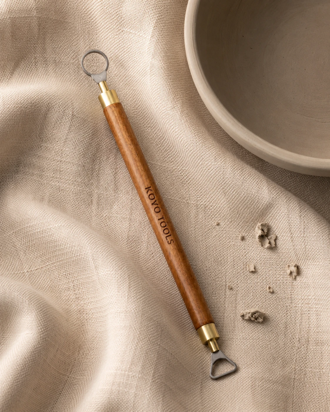 Double-Sided Carbide Pottery Trimming Tool
