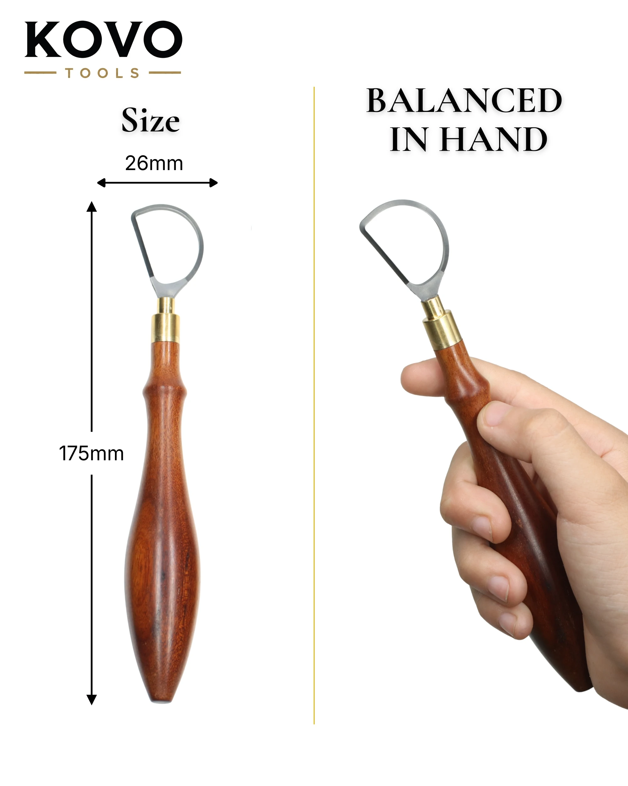 D Shape Loop Carbide Pottery Trimming Tool