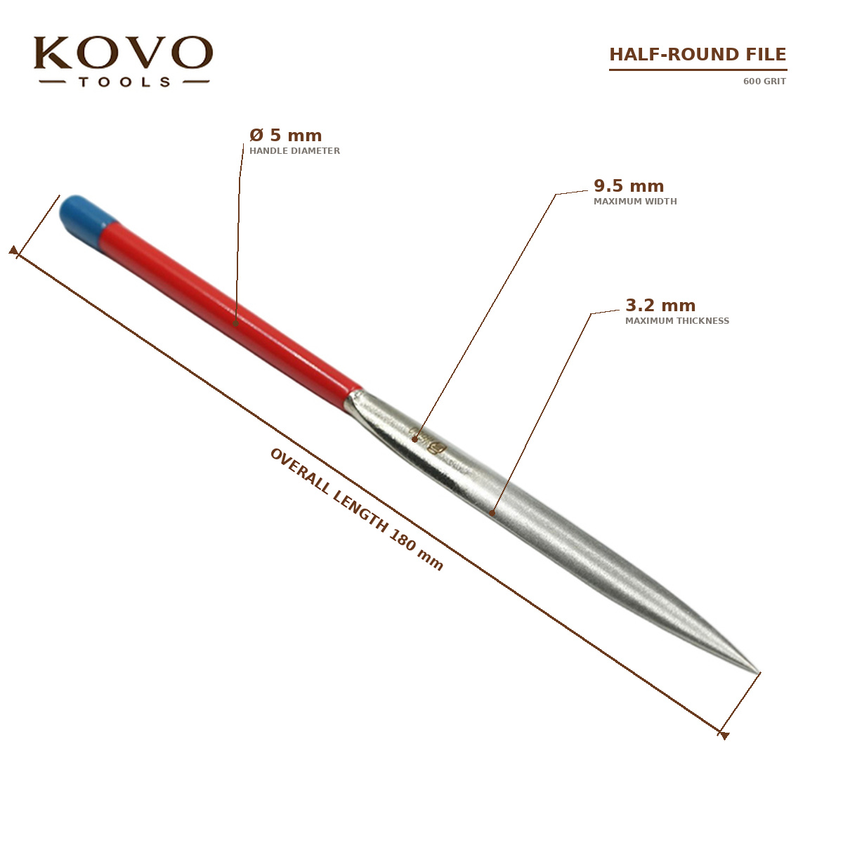 600 Grit Diamond Sharpening Files for Carbide Pottery Tools