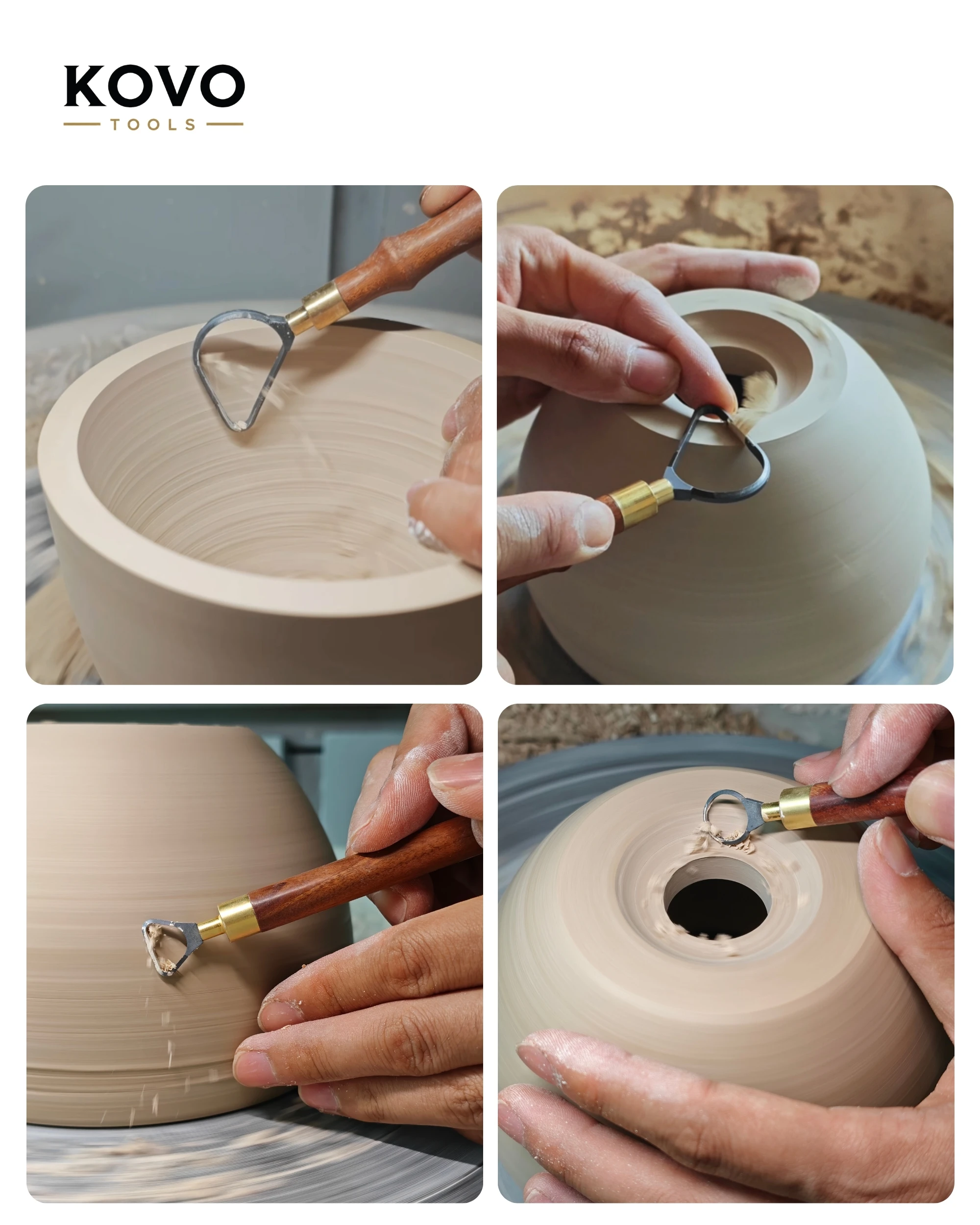 2-Piece Pear Loop Carbide Pottery Trimming Set