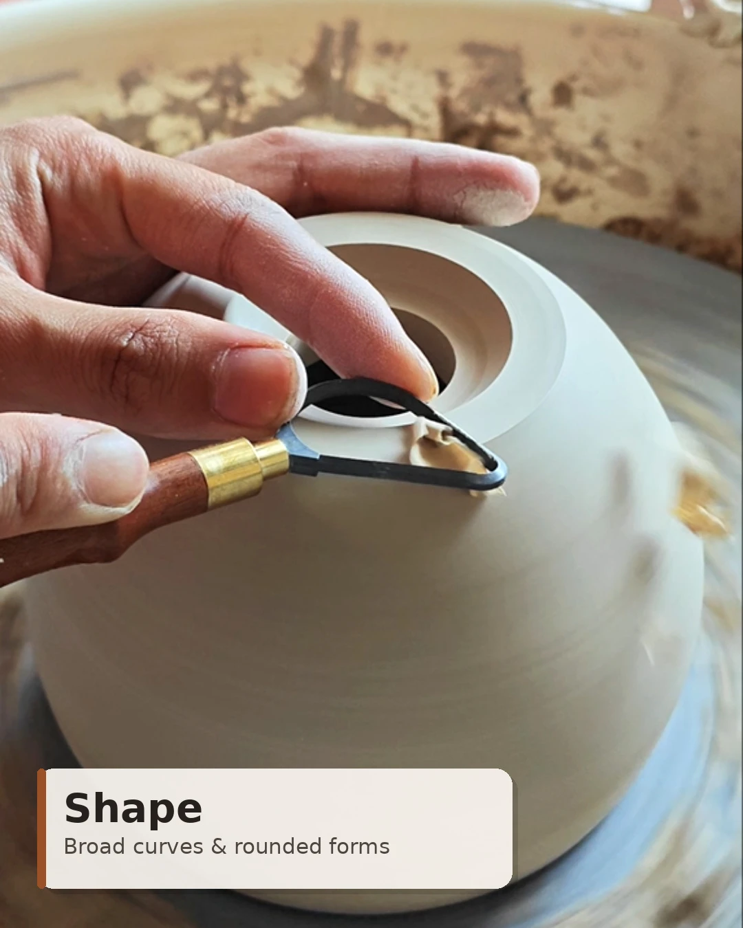 Pear Shape Loop Carbide Pottery Trimming Tool